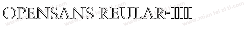opensans reular字体转换
